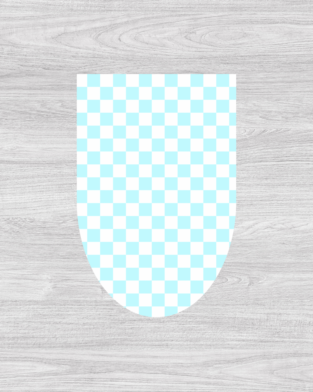 Blue Check Magnetic Bookmark