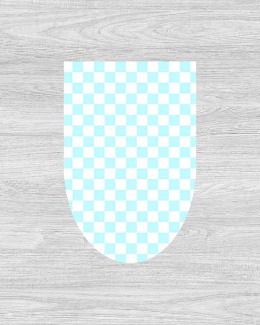 Blue Check Magnetic Bookmark
